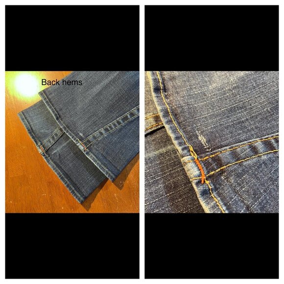 True Religion Becca Low Rise Flare Bootcut Jeans Women 30 Waist Y2K 00s Dark USA - Picture 16 of 16